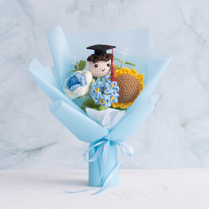 Ocean Blue graduation Flower Bouquet